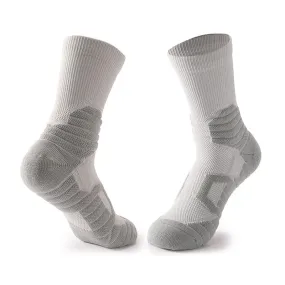 3 Pack Solid Gray Sports Socks for Men