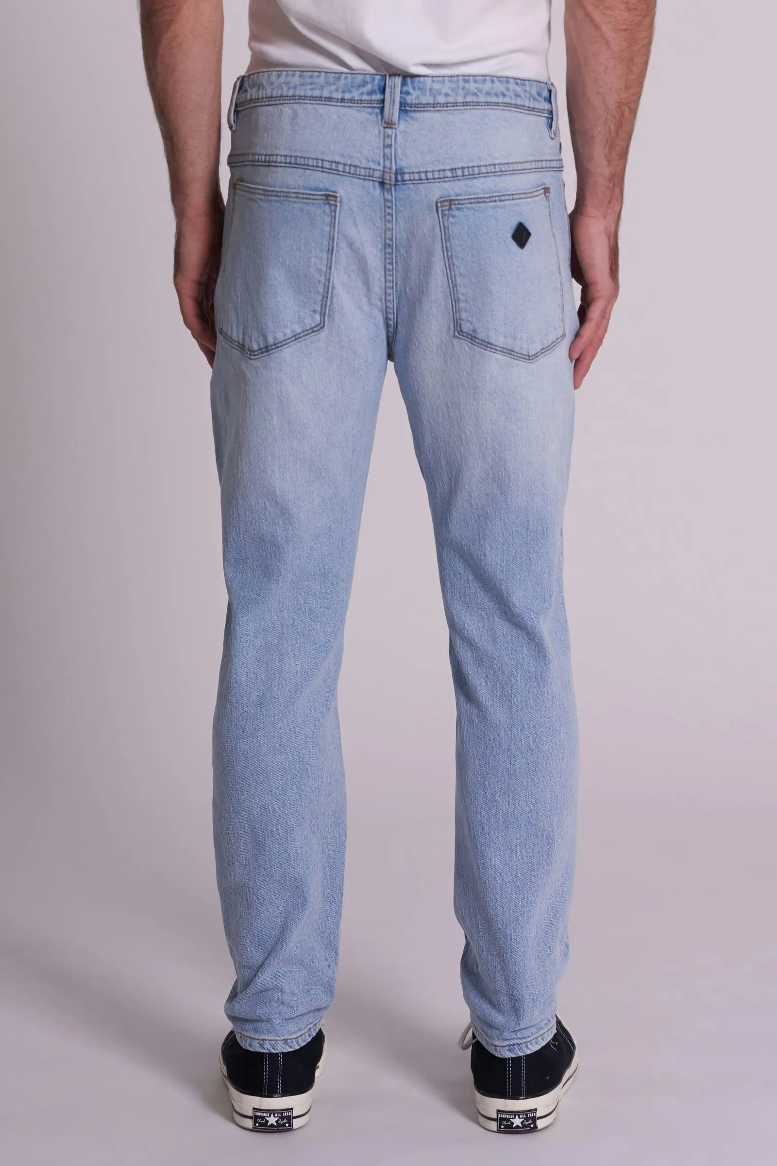 Abrand Mens Drop Slim Peril Jean Light Vintage Indigo