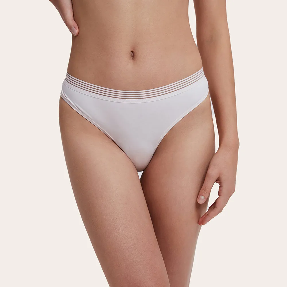 ADAH Casual Cute Micro and Mesh Tanga Panties