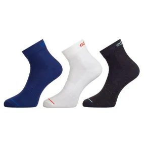 Adidas Men's Flat Knit Ankle Socks (Tech Indigo/White/Anthra Melange)