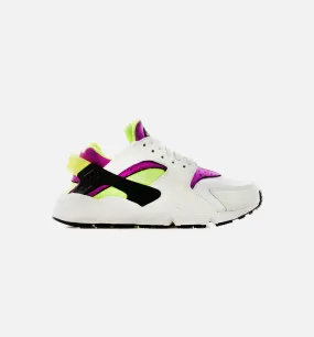 Air Huarache Womens Running Shoe - White/Magenta/Black/Neon Yellow