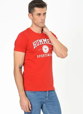 Batista Men Cotton Red T-Shirt