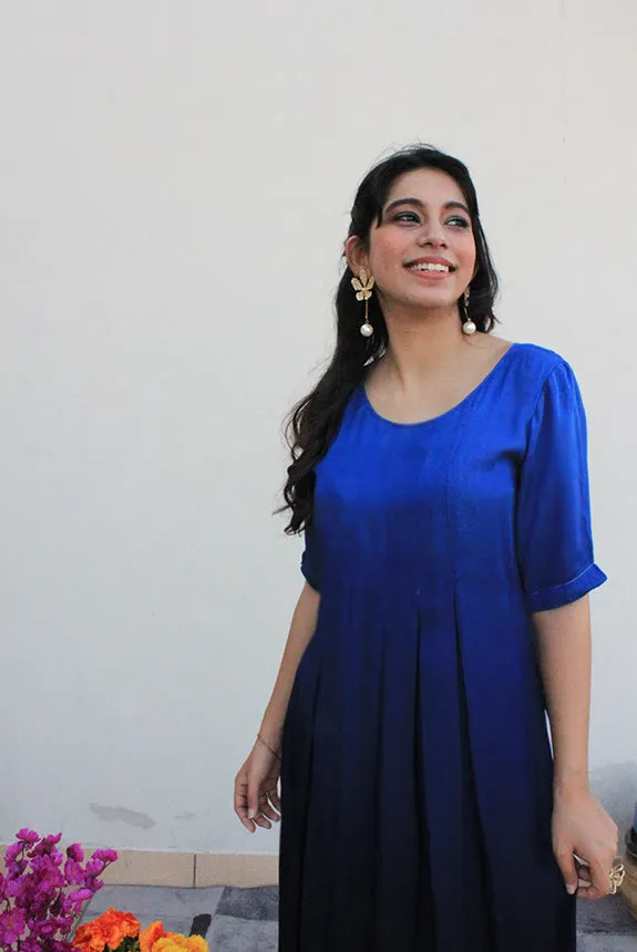 Boxed Midnight Blue Modal Kurta For Women