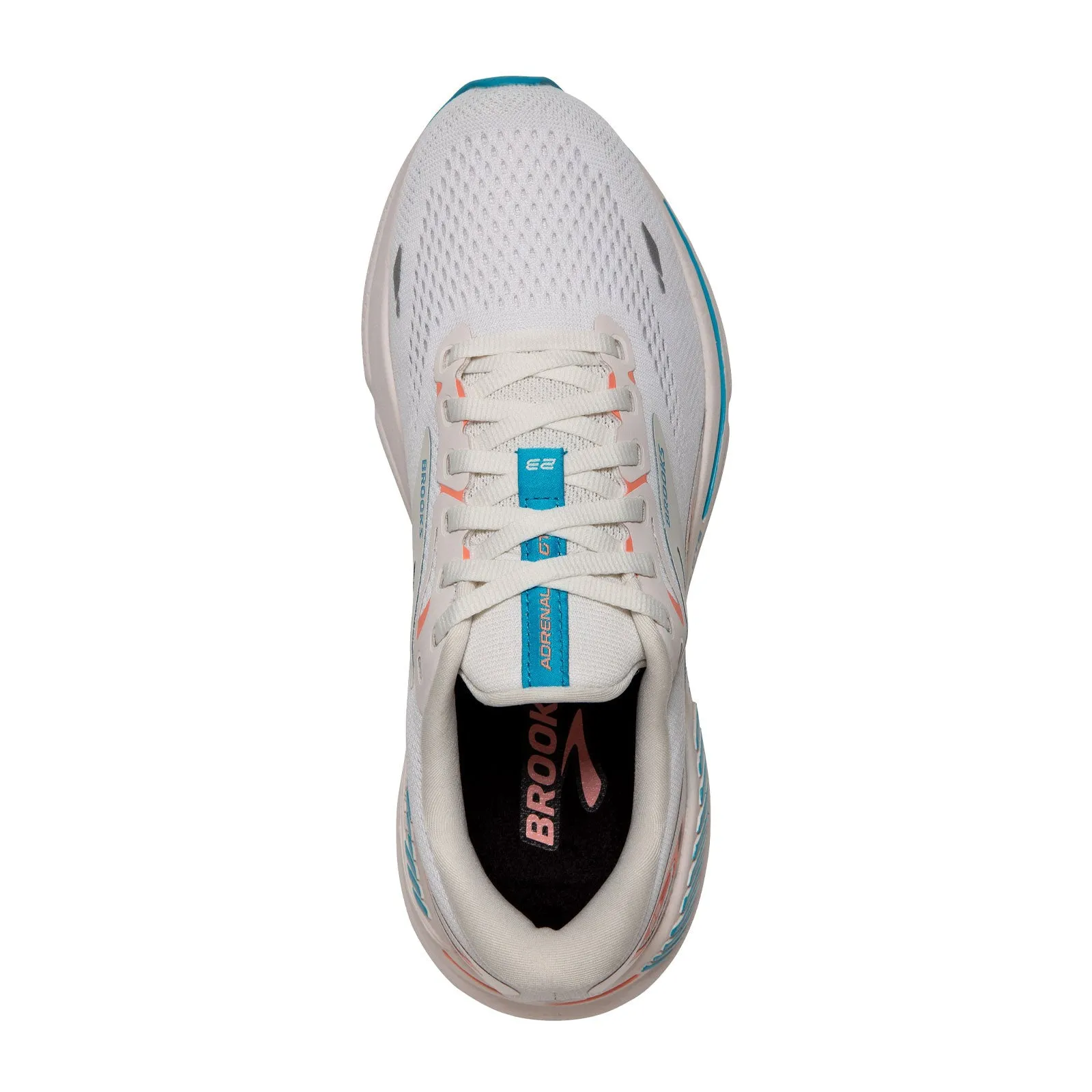 Brooks Adrenaline GTS 23 Running Shoe (Women) - Coconut/Papaya/Blue