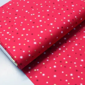 Christmas Cotton - Red - Twinkly