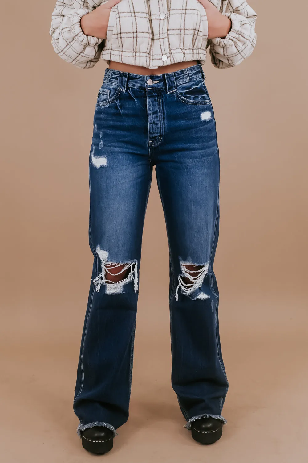 Colton 90's Flare Jean, Dark KANCAN