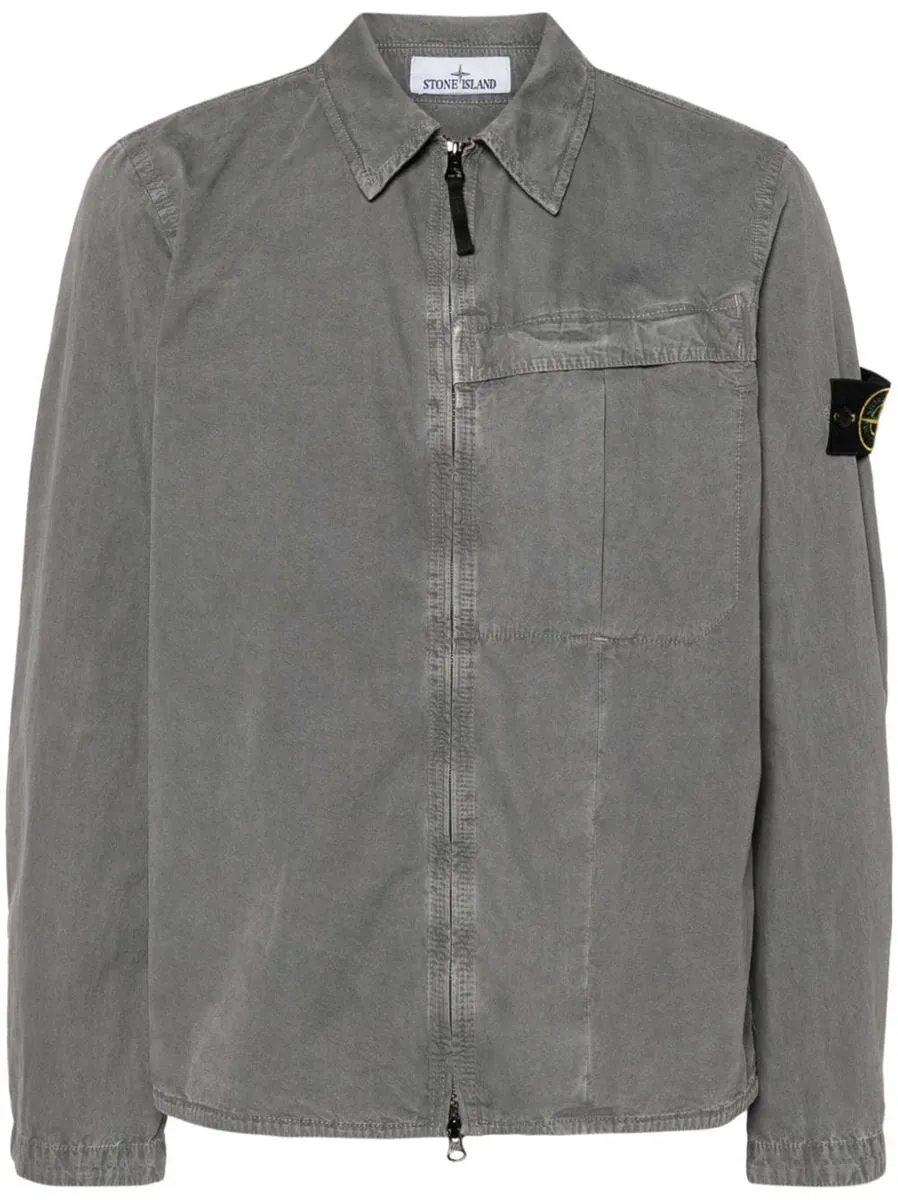 COMPASS-BADGE COTTON SHIRT