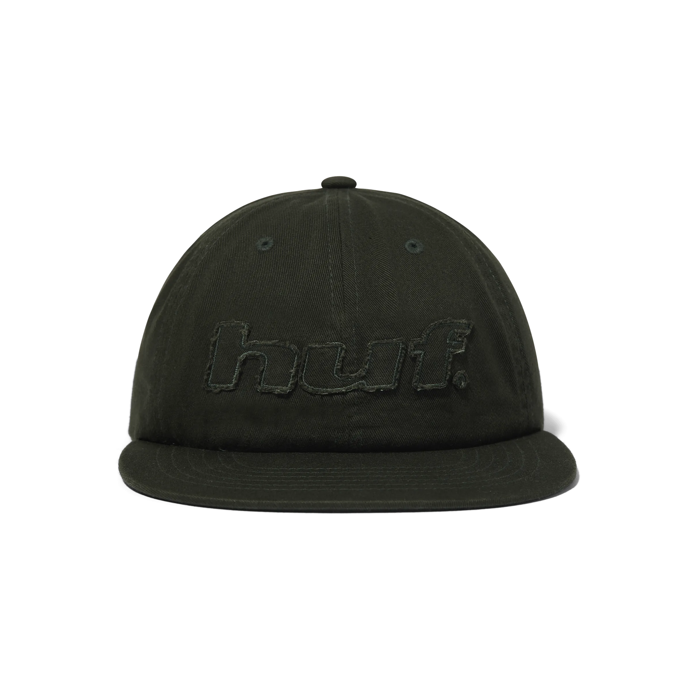 Distressed Logo 5-Panel Strapback Hat