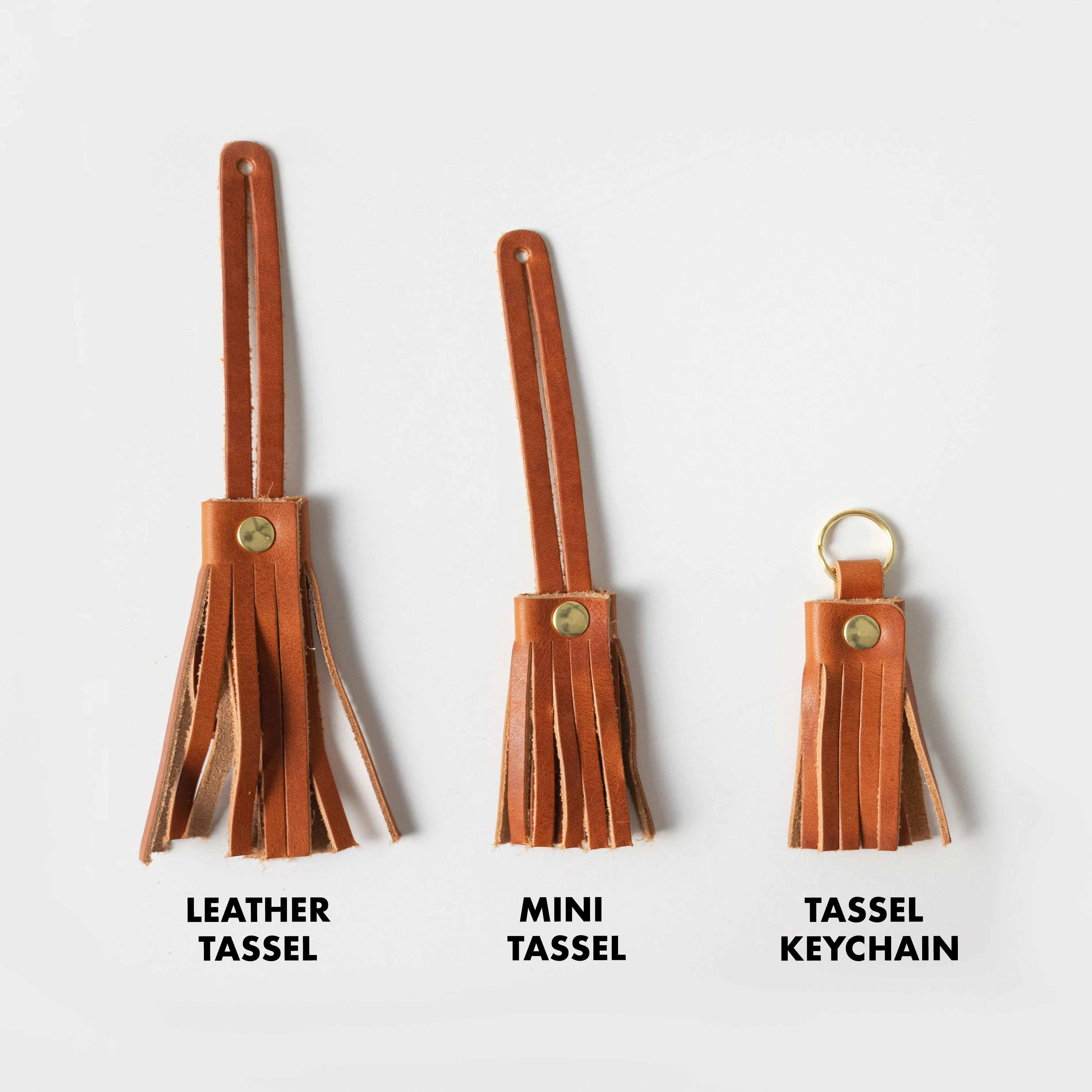 Distressed Ochre Leather Tassel