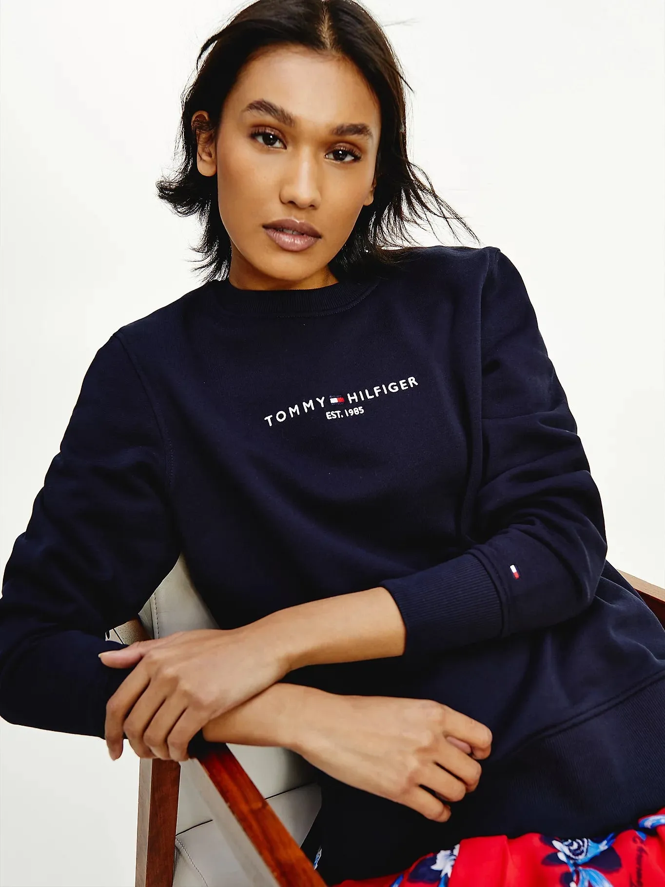 Essential Pure Cotton Sweatshirt Navy