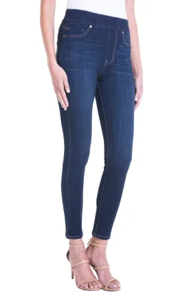 FARRAH HI-RISE PULL-ON ANKLE HIGH PERFORMANCE DENIM