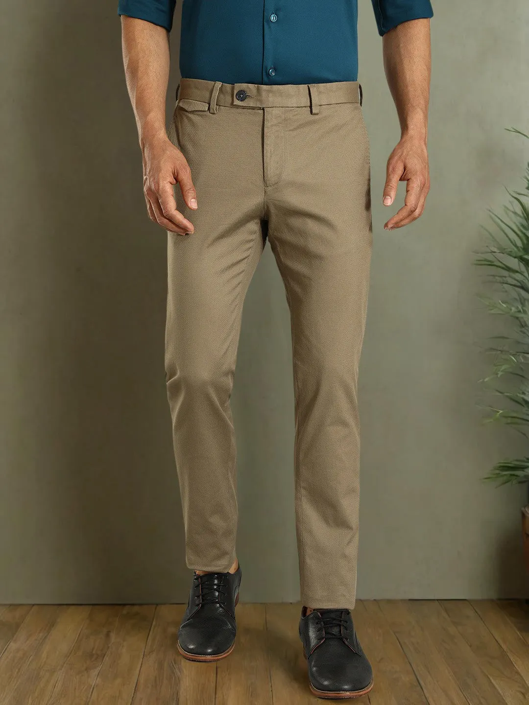 Men Brooklyn Fit Cotton Stretch Trouser