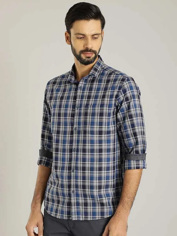 Men Checked Full Sleeve Cotton Shirt