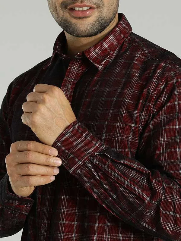 Men Checked Full Sleeve Cotton Shirt