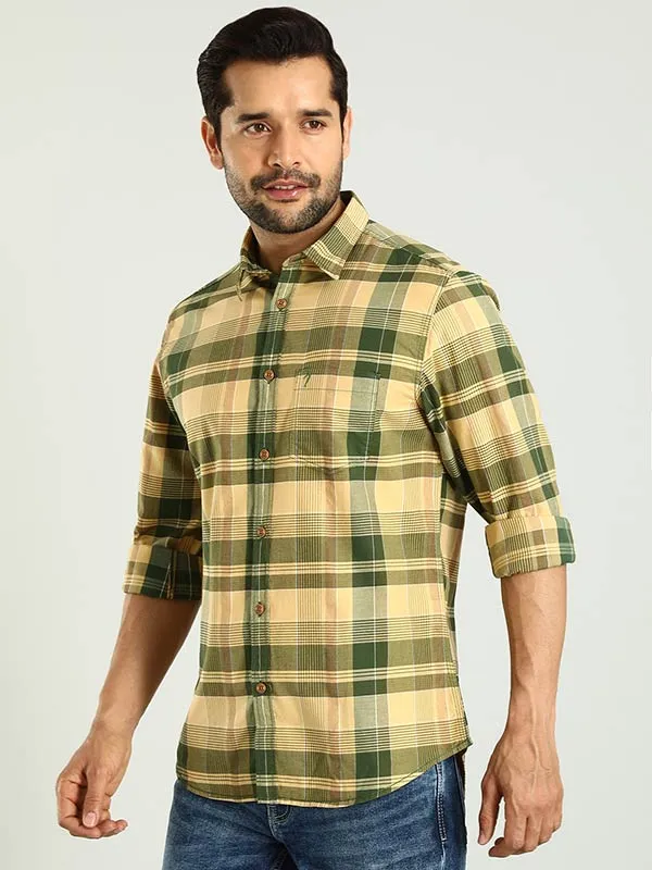 Men Checked Full Sleeve Cotton Shirt