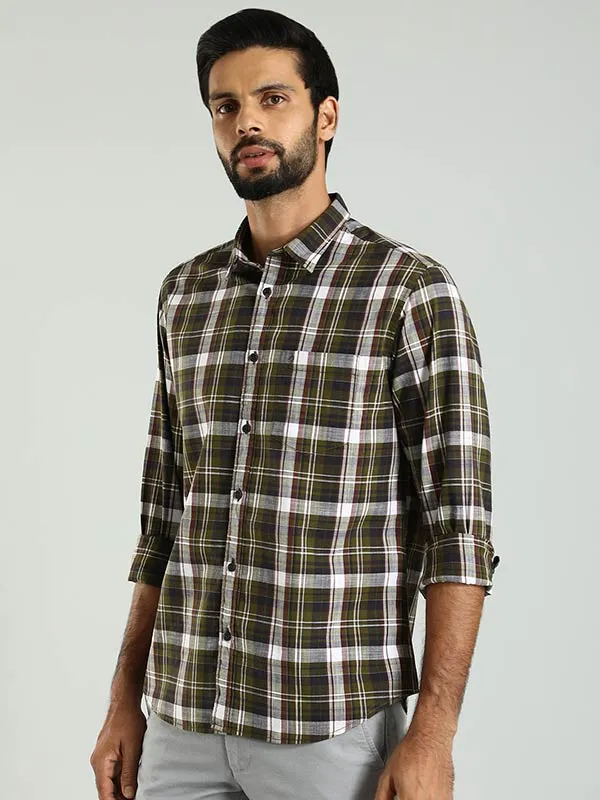 Men Checked Full Sleeve Cotton Shirt