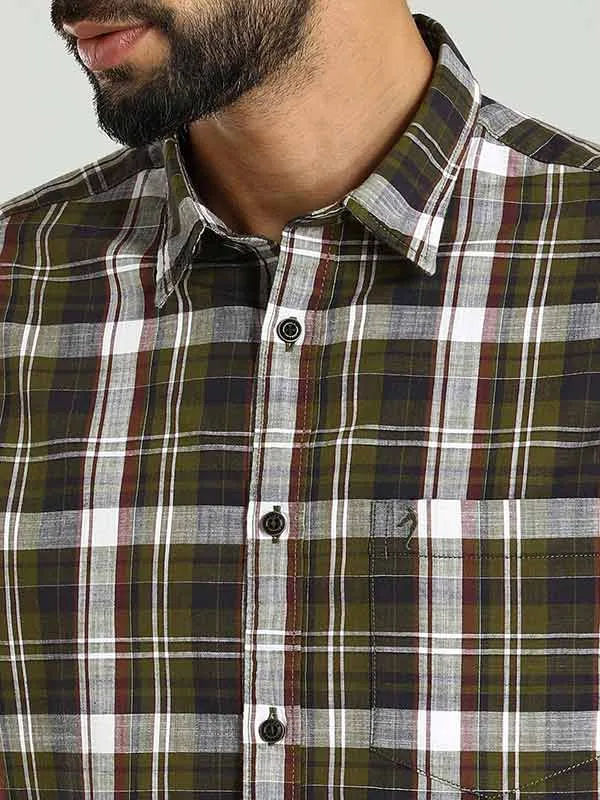 Men Checked Full Sleeve Cotton Shirt