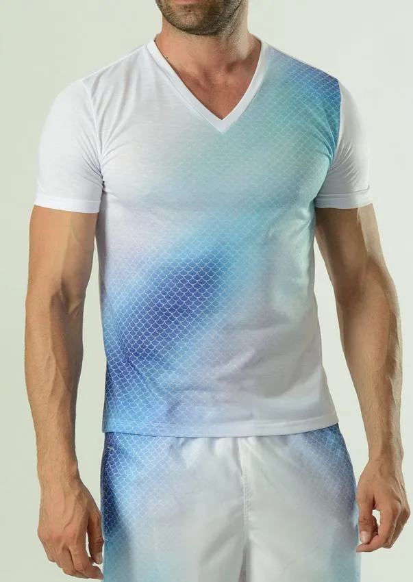 Men T-shirt short sleeve 1608t3d