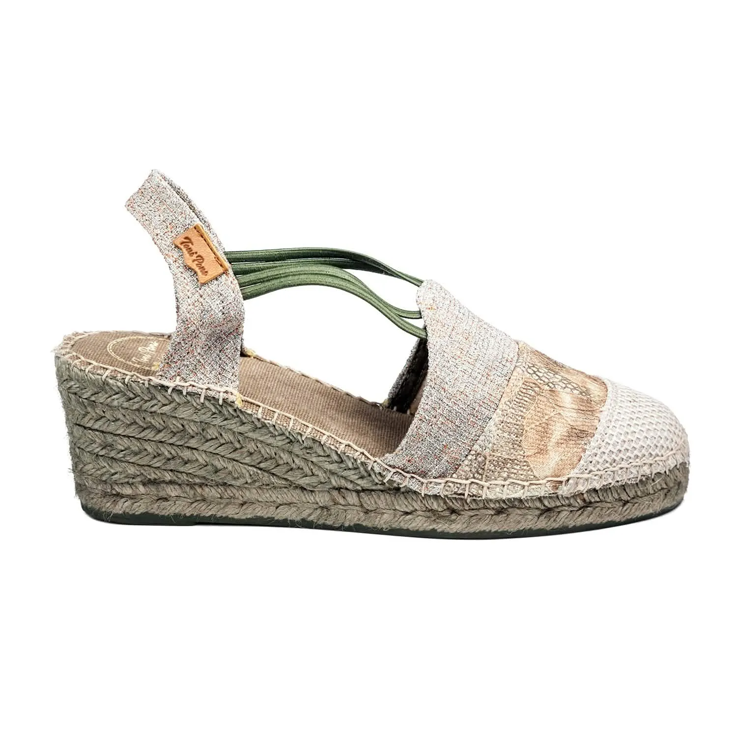 Patchwork Wedge Espadrille for Women - Tours-PW