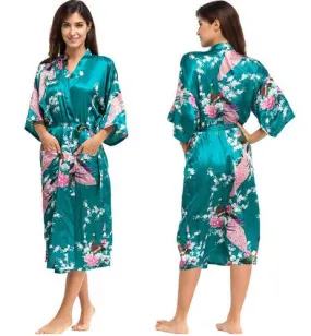 Women Satin Robe Silk Robes Night